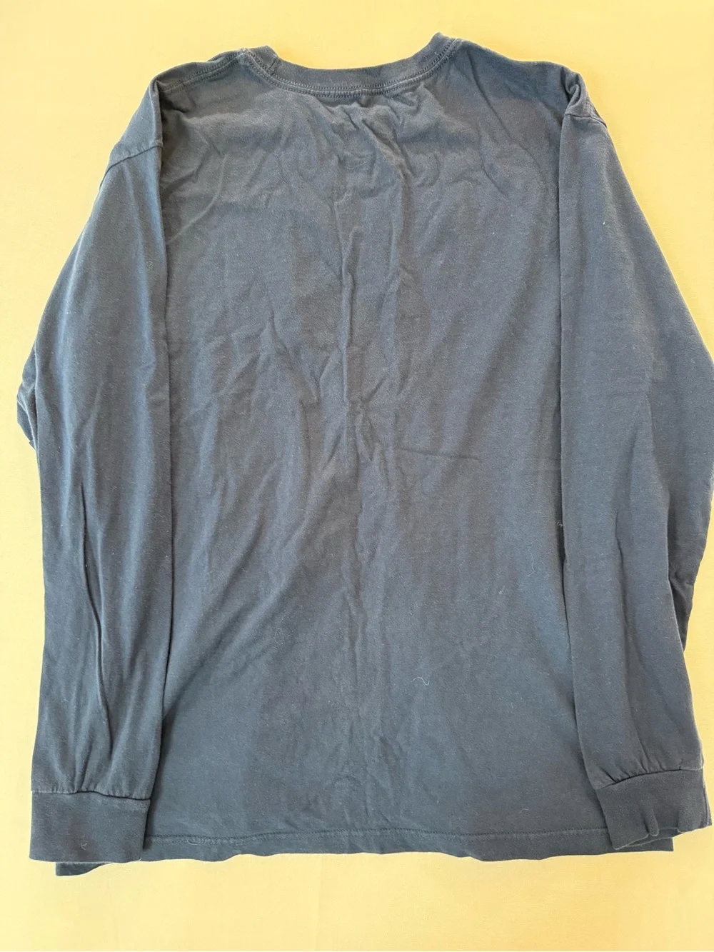 Vintage Nike Long Sleeve Crewneck with Red 'Just Do It' Logo on Navy
